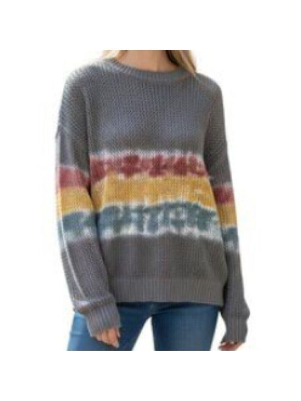 Spiritual Gangster Women's Do With Love Open Knit Multicolor Sweater Size S Boho